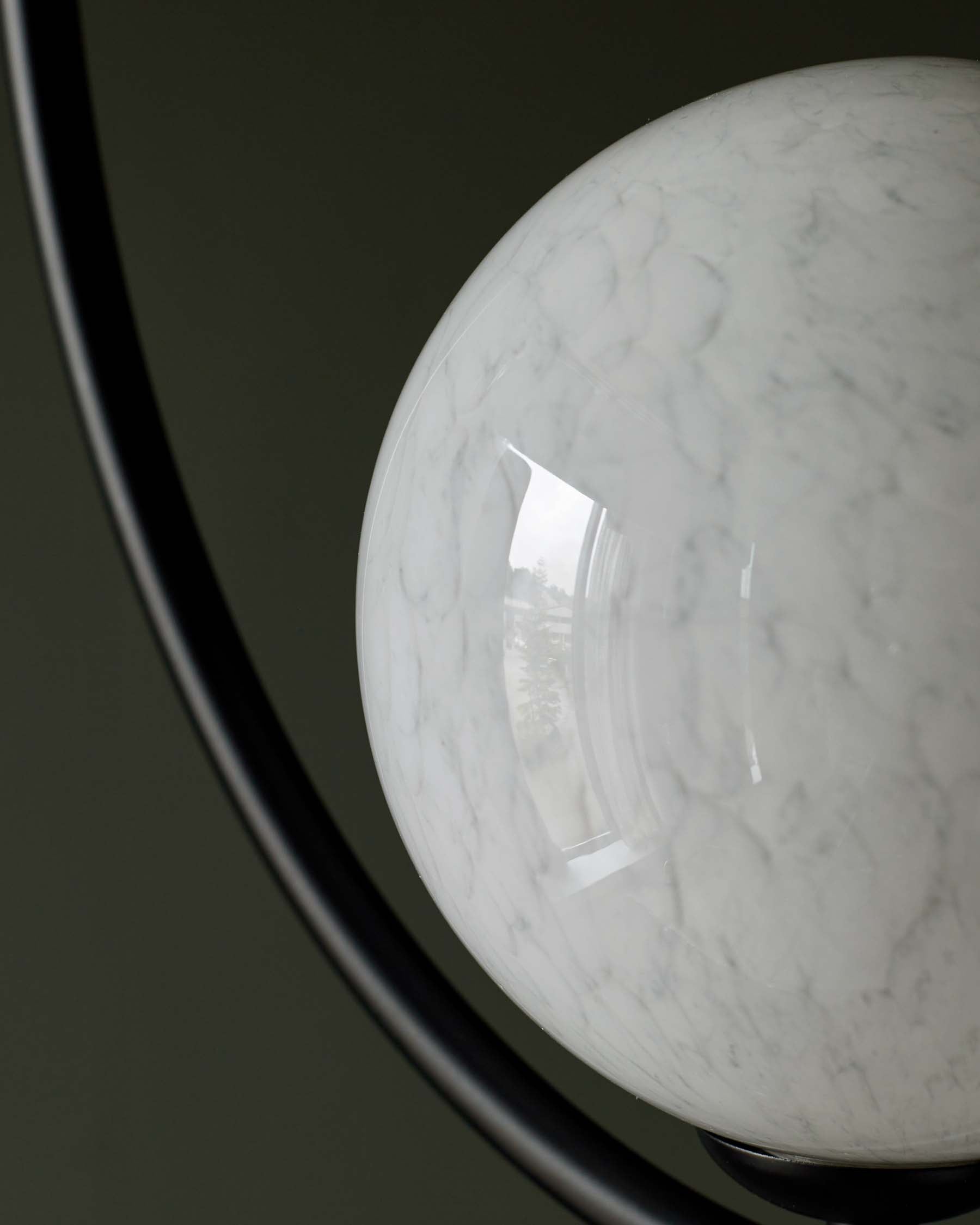 Suspension Riley en verre effet marbre à 2 lumières réglables