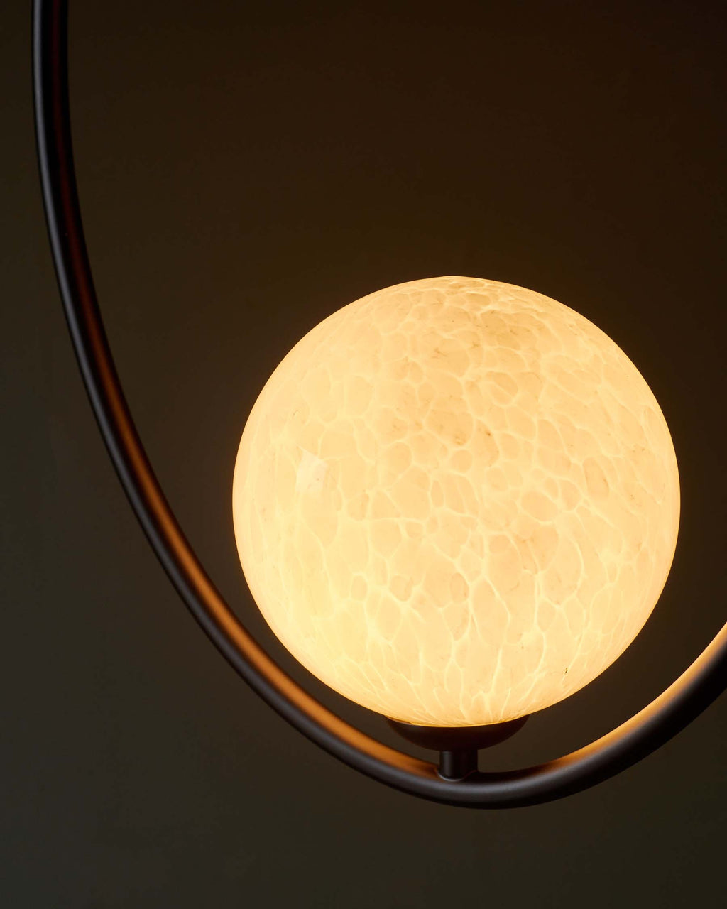 Suspension Riley en verre effet marbre à 2 lumières réglables