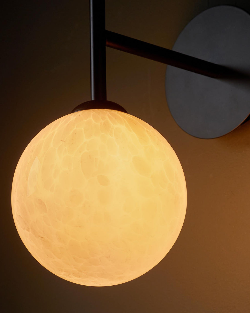 Applique murale en verre effet marbre Riley