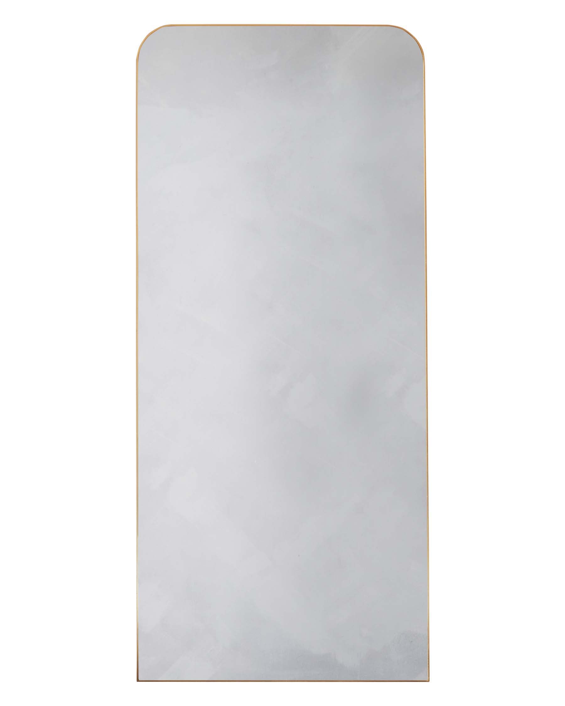 Miroir sur pied Rorik grand format, doré