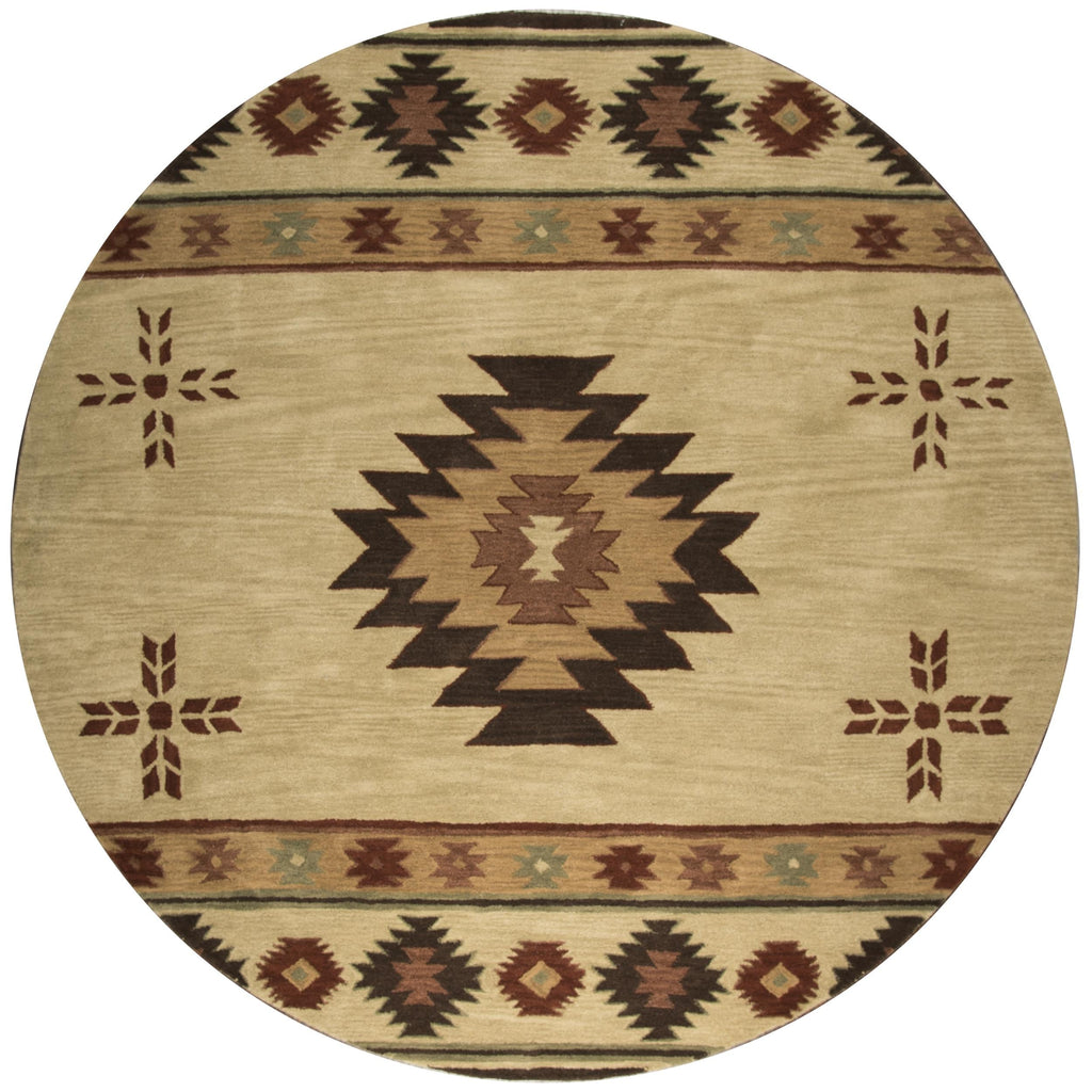 Tapis en laine touffeté à la main Alora Decor Ryder Southwestern