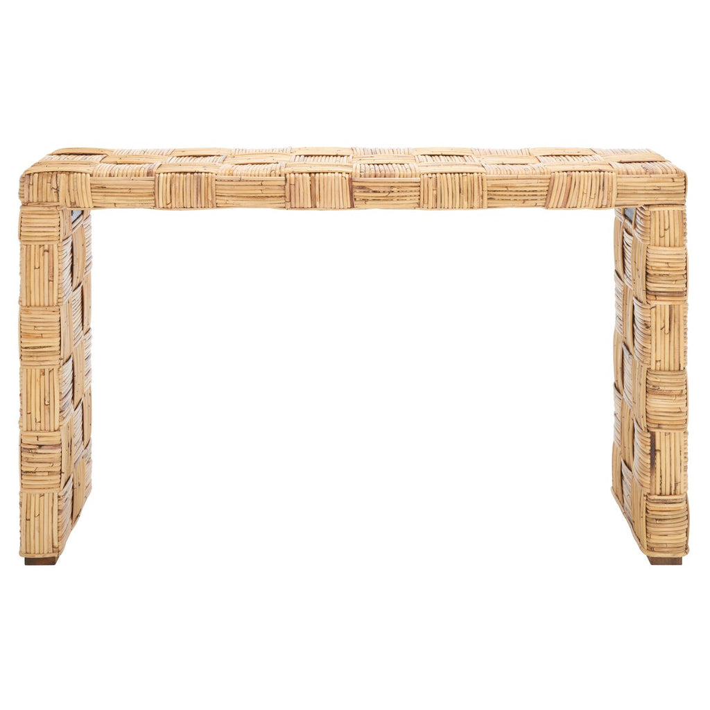 Console en rotin Mindel SAFAVIEH - 51 L x 14 P x 32 H