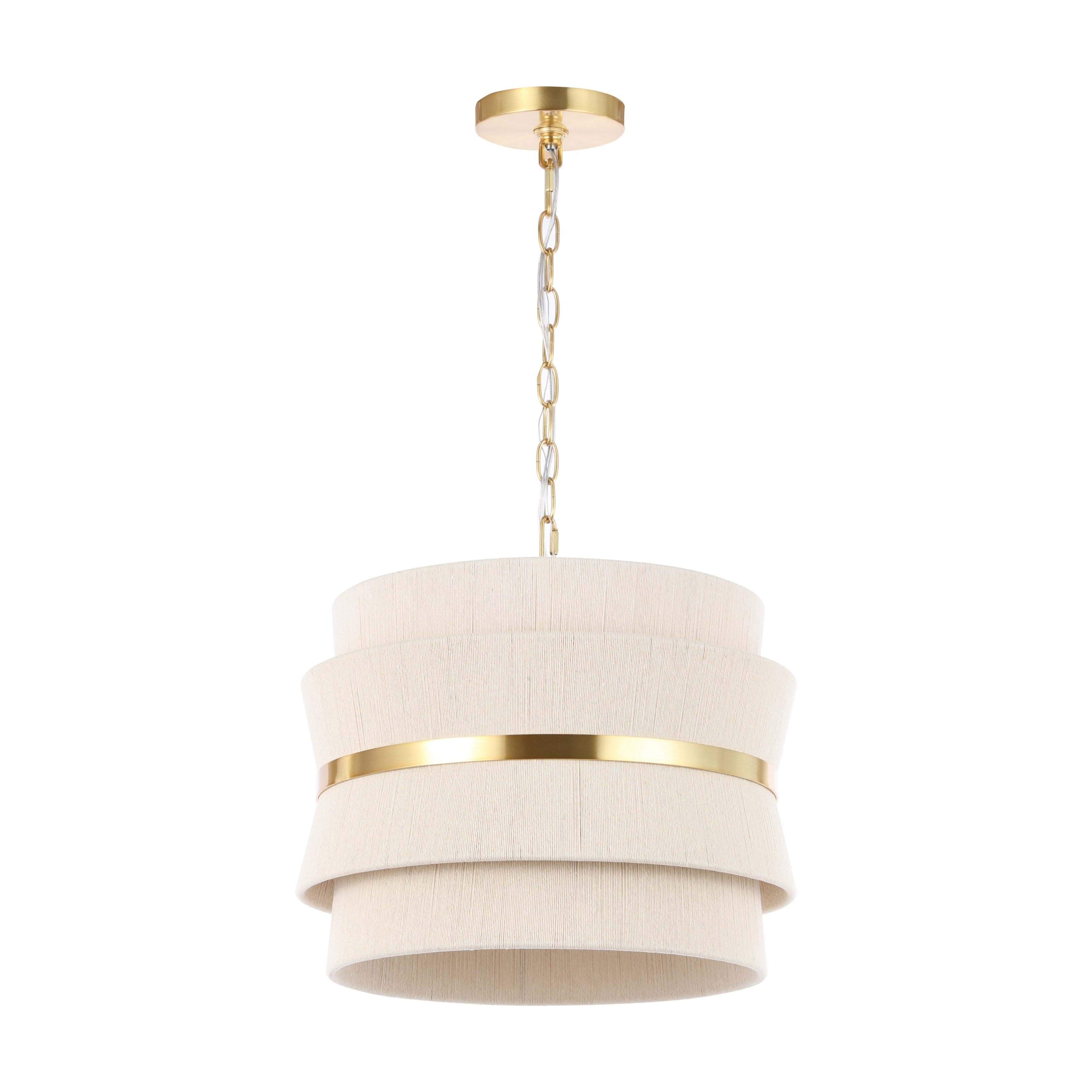 SAFAVIEH Oprea Suspension réglable à 3 lumières (ampoules LED incluses) - 16 x 16 x 16,5-72,5