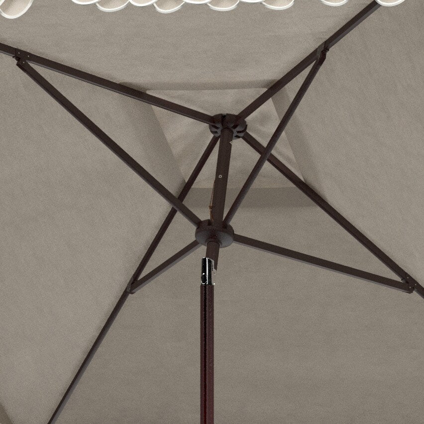 Parasol carré d'extérieur SAFAVIEH Naima Valance de 7,5 pieds