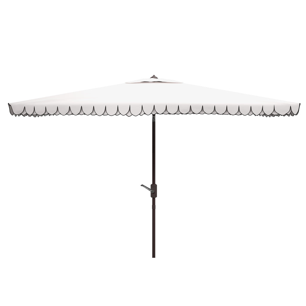 Parasol d'extérieur rectangulaire SAFAVIEH Zariah 6'x10' avec cantonnière