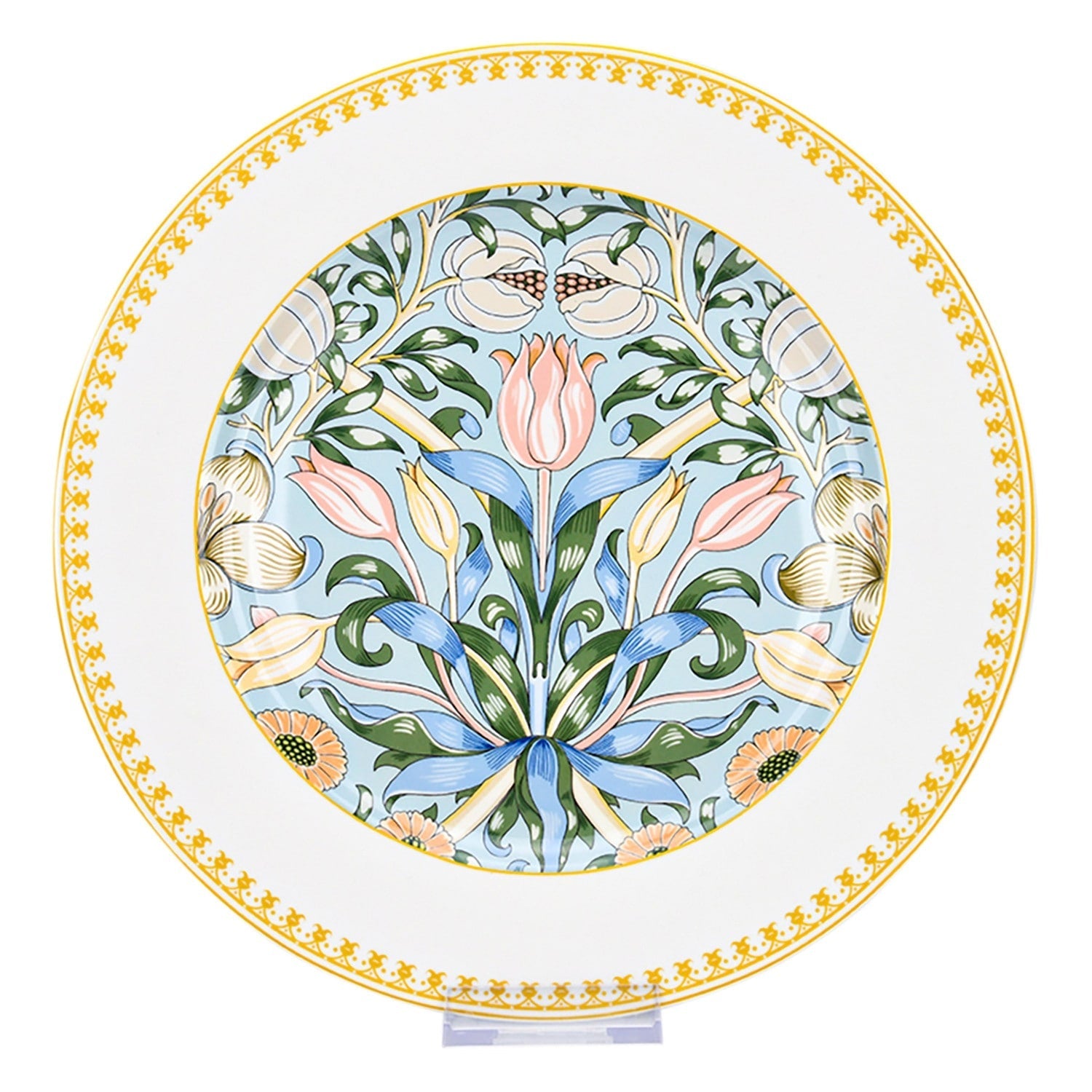 Service de table en porcelaine fine Morris Garden de STP Goods, 24 pièces pour 6 personnes