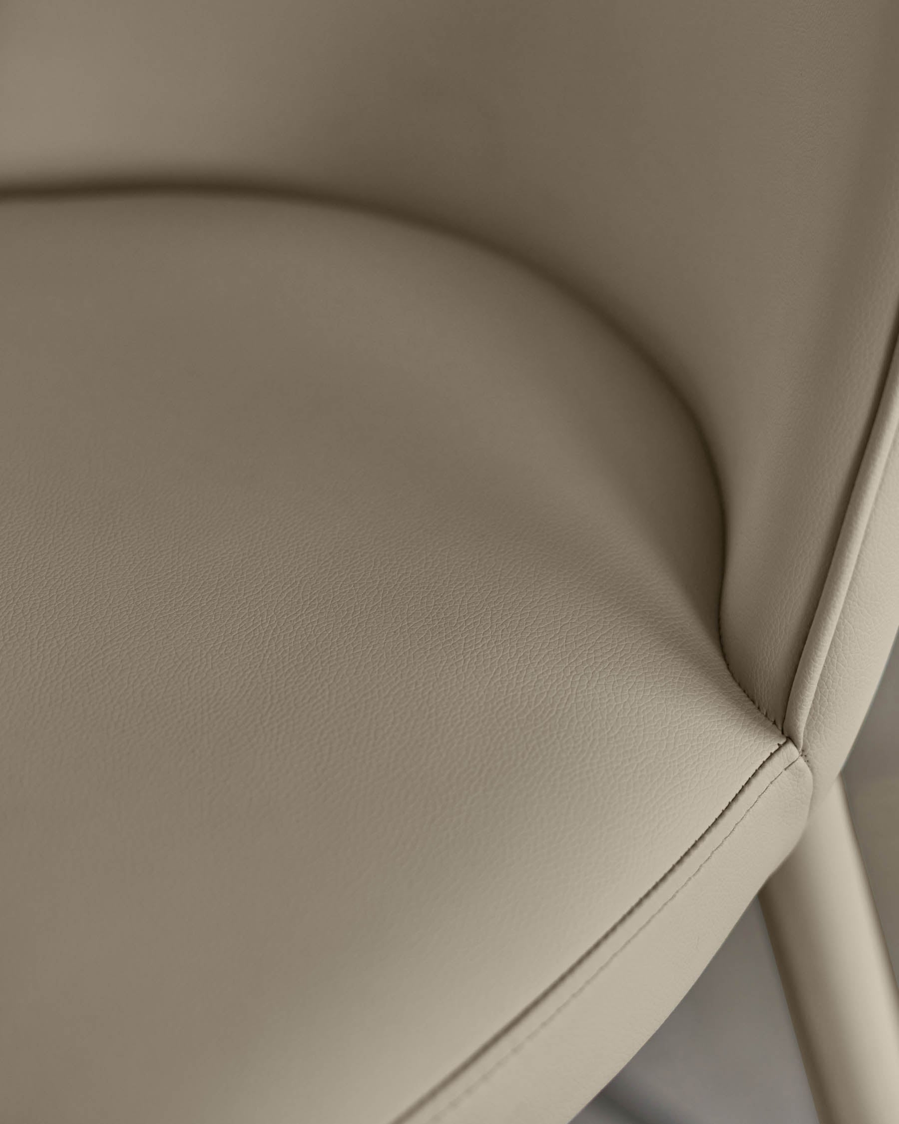 Tabouret de bar Saylor en similicuir naturel