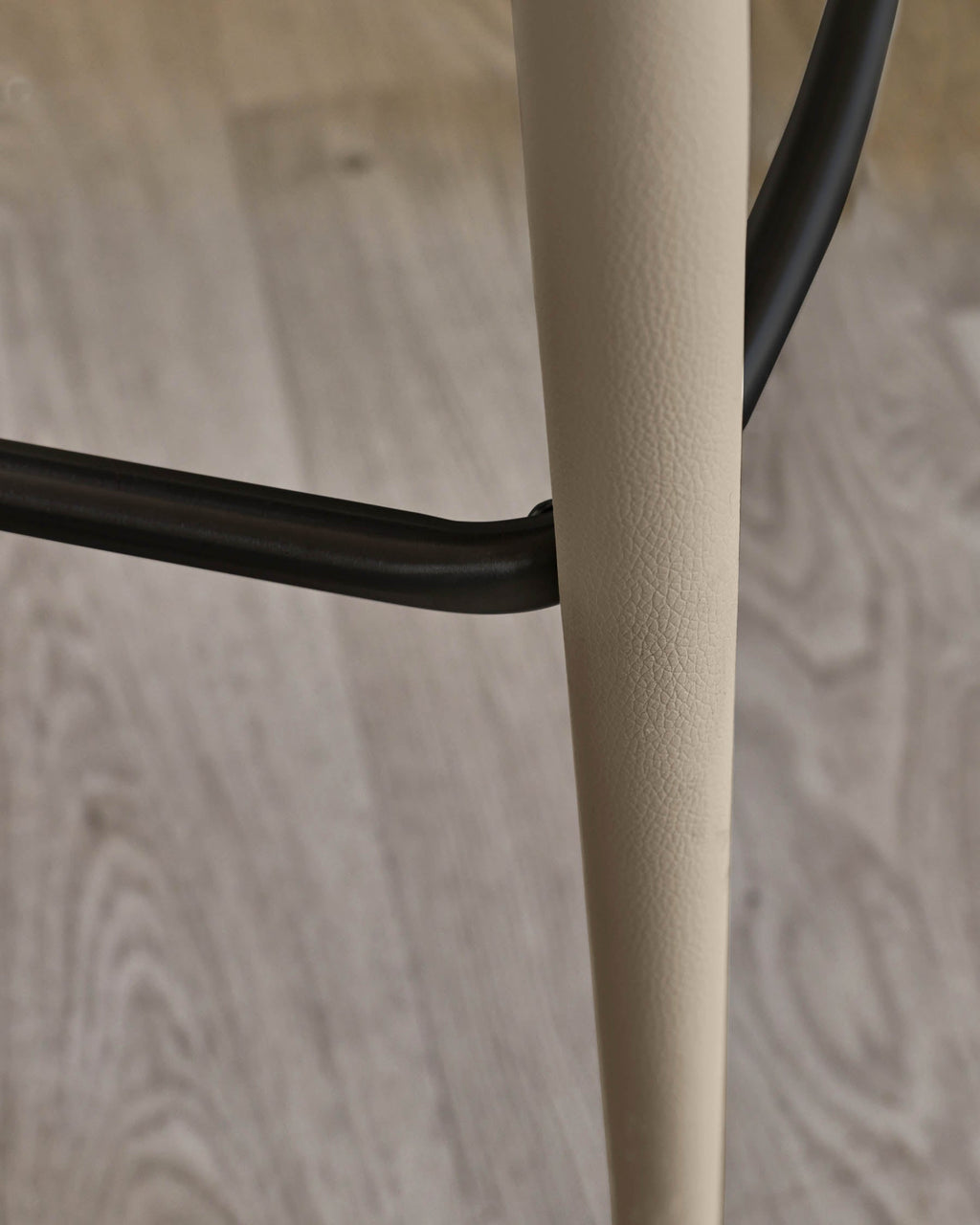 Tabouret de bar Saylor en similicuir naturel