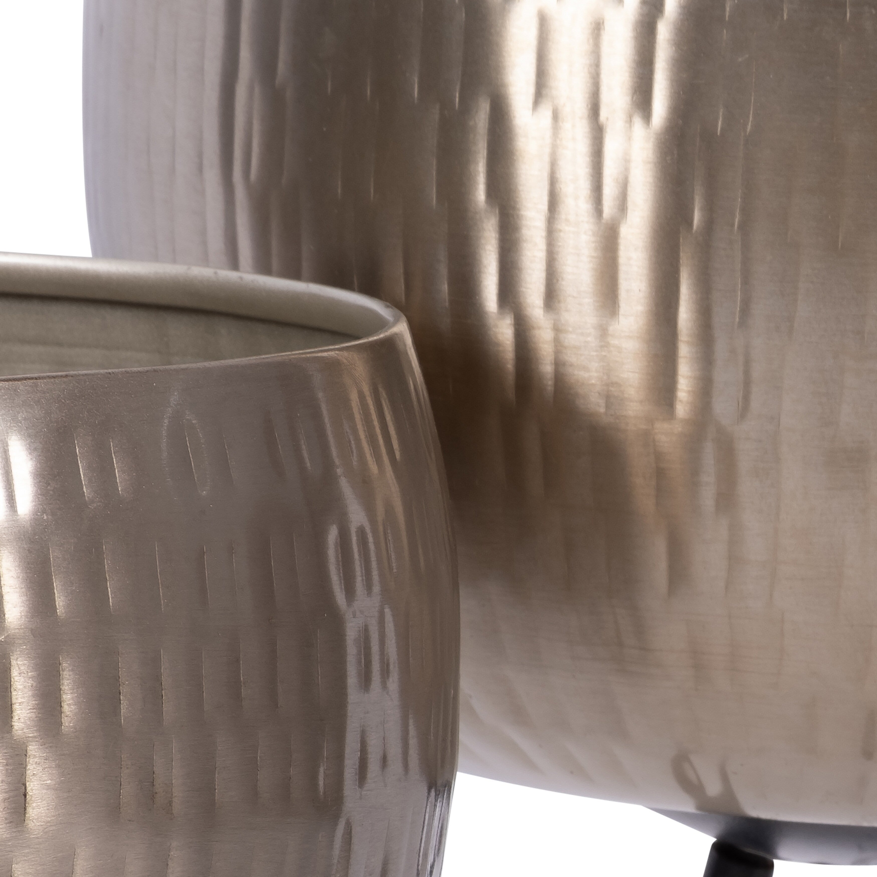 Sagebrook Home Lot de 2 jardinières robustes en fer sur supports modernes - Transformez votre espace de vie en oasis