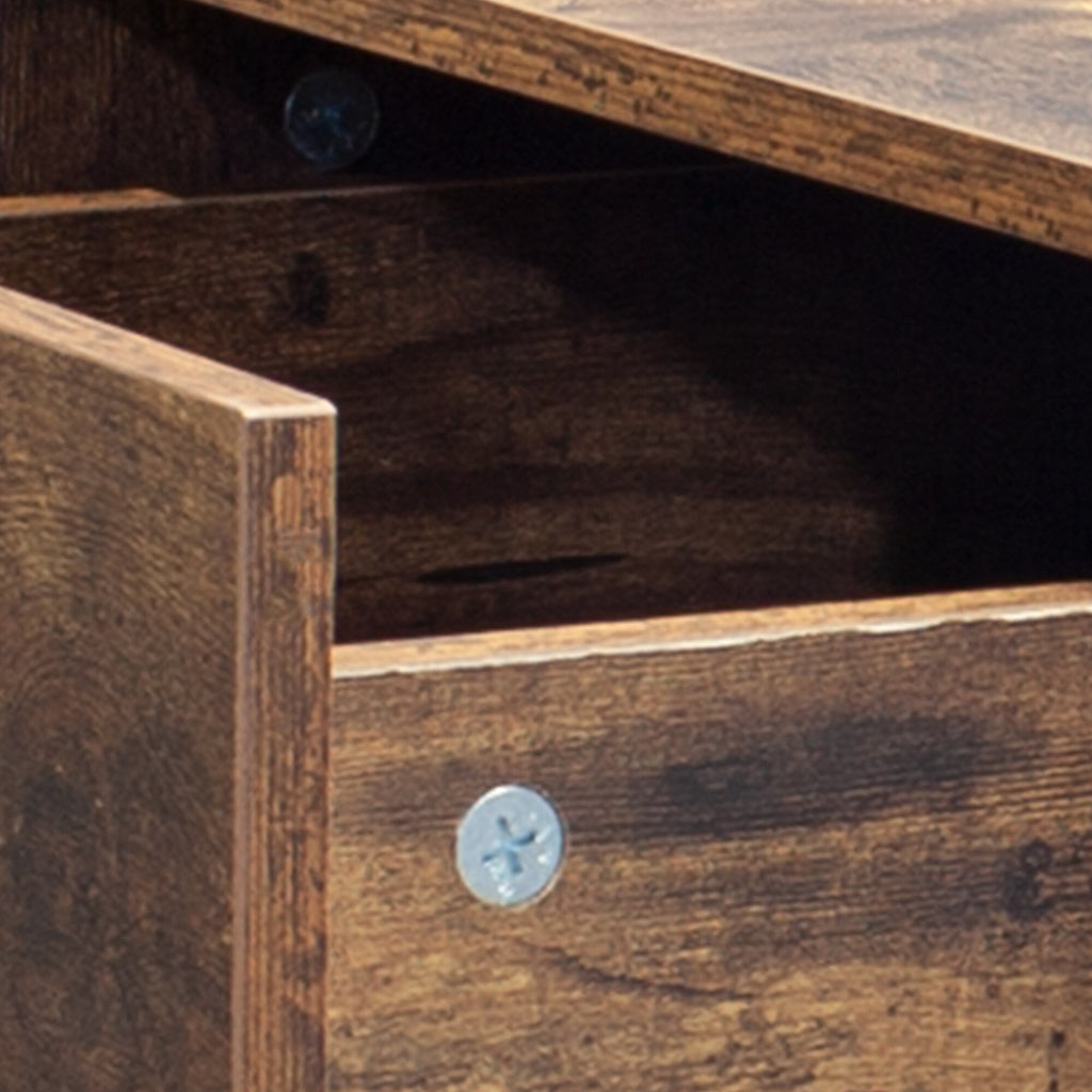 Table de chevet de style industriel (ensemble de 2)