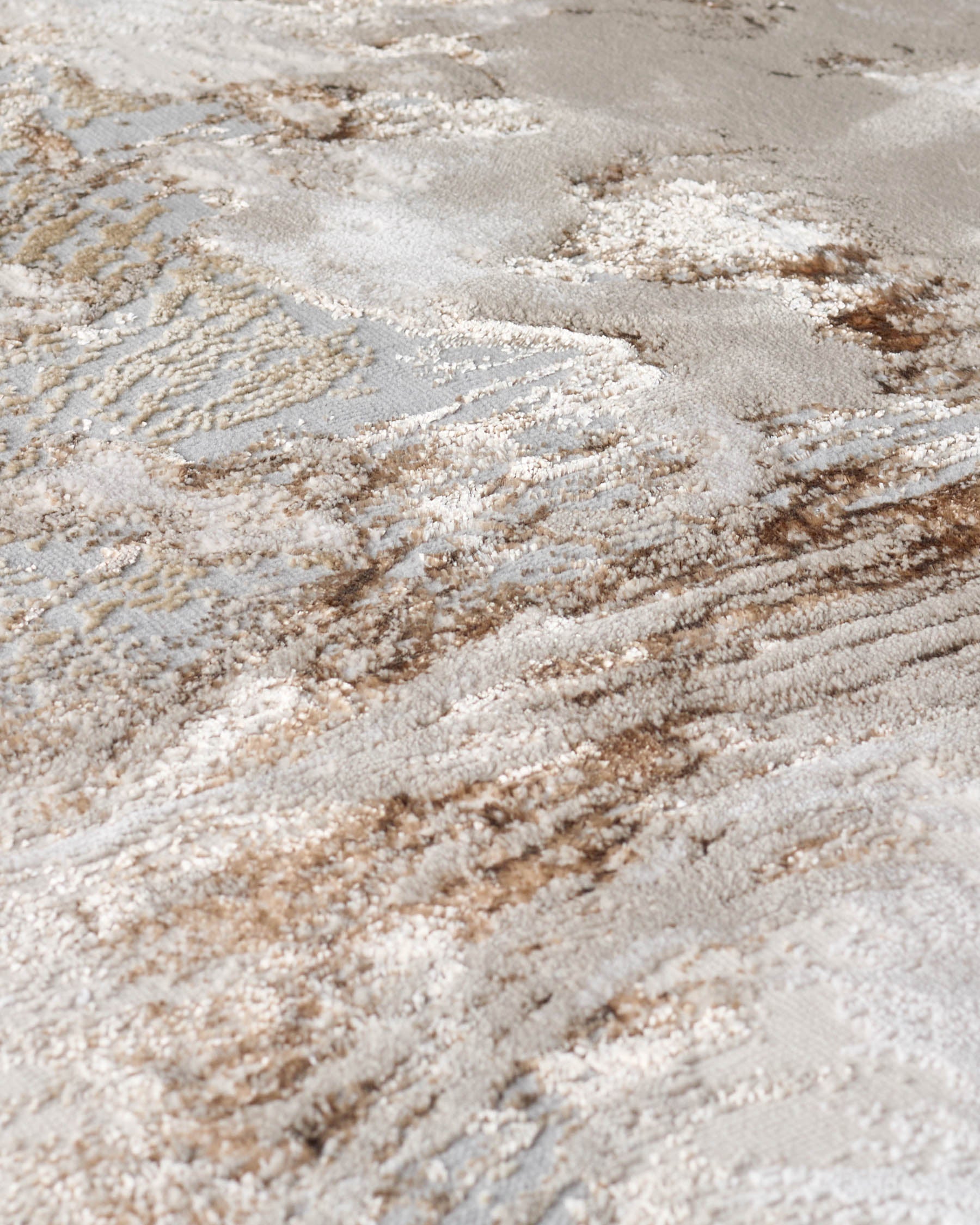 Tapis Sienna texturé naturel de taille moyenne