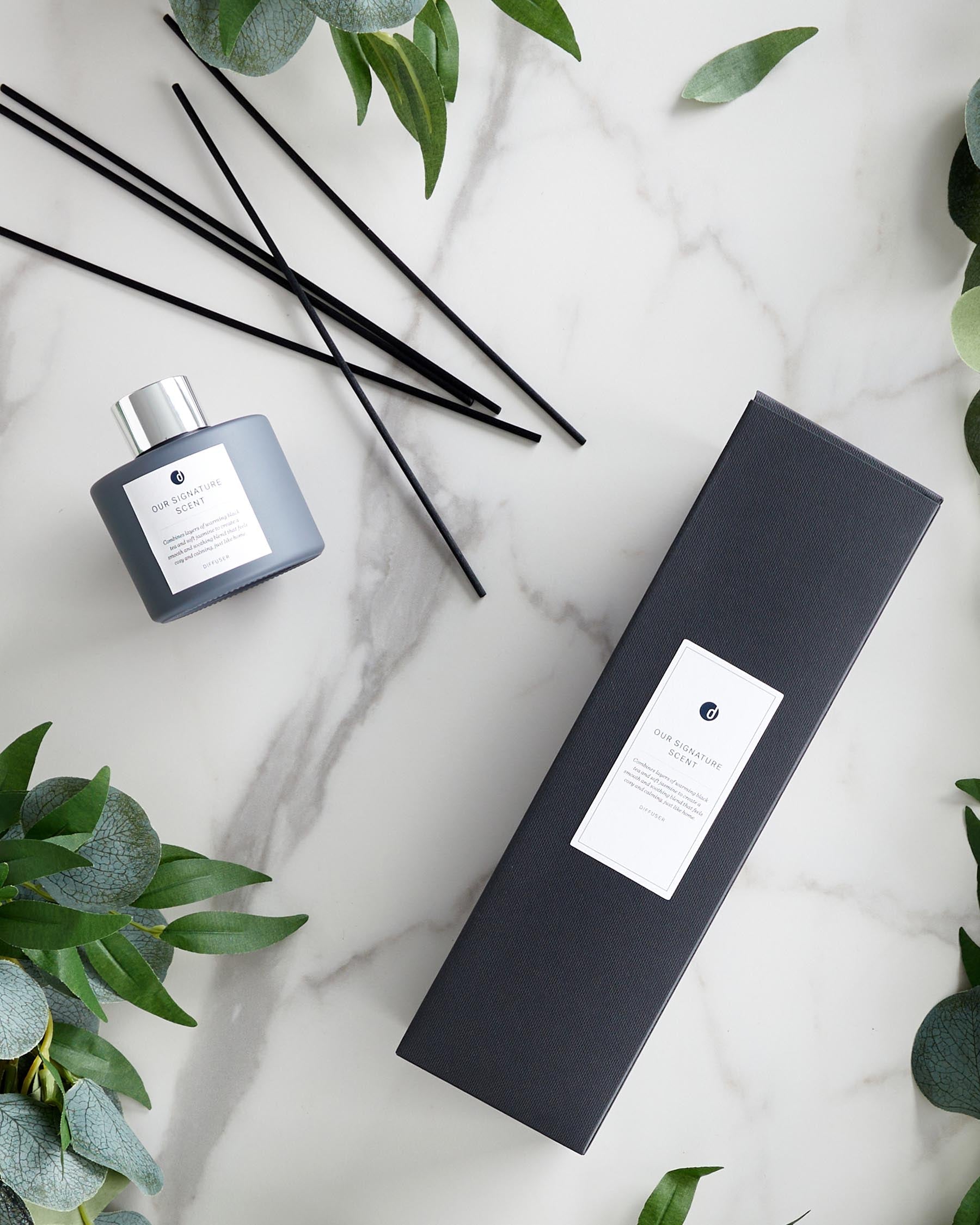 Diffuseur signature thé noir et jasmin blanc