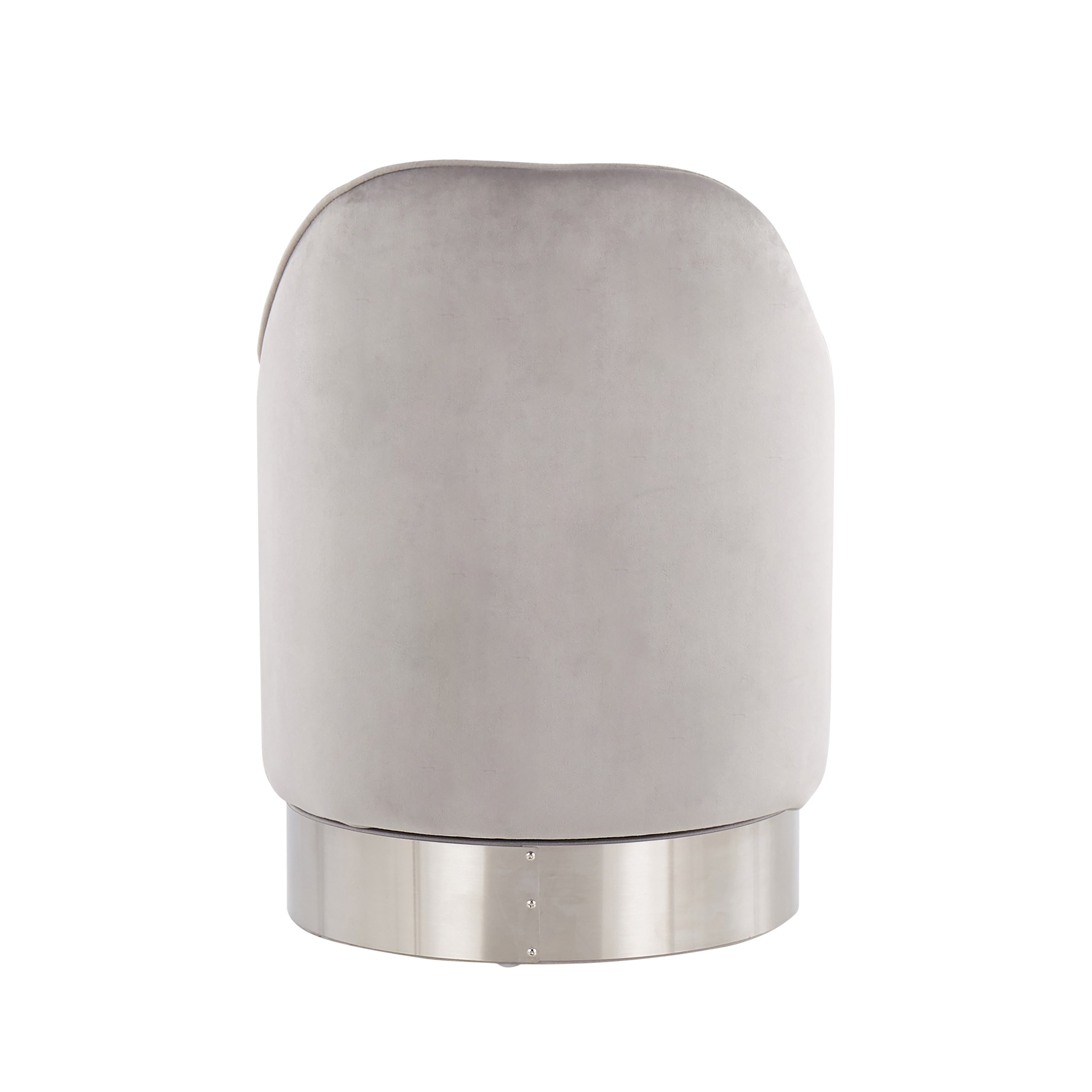 Tabouret de coiffeuse pivotant en velours Silver Orchid Corday