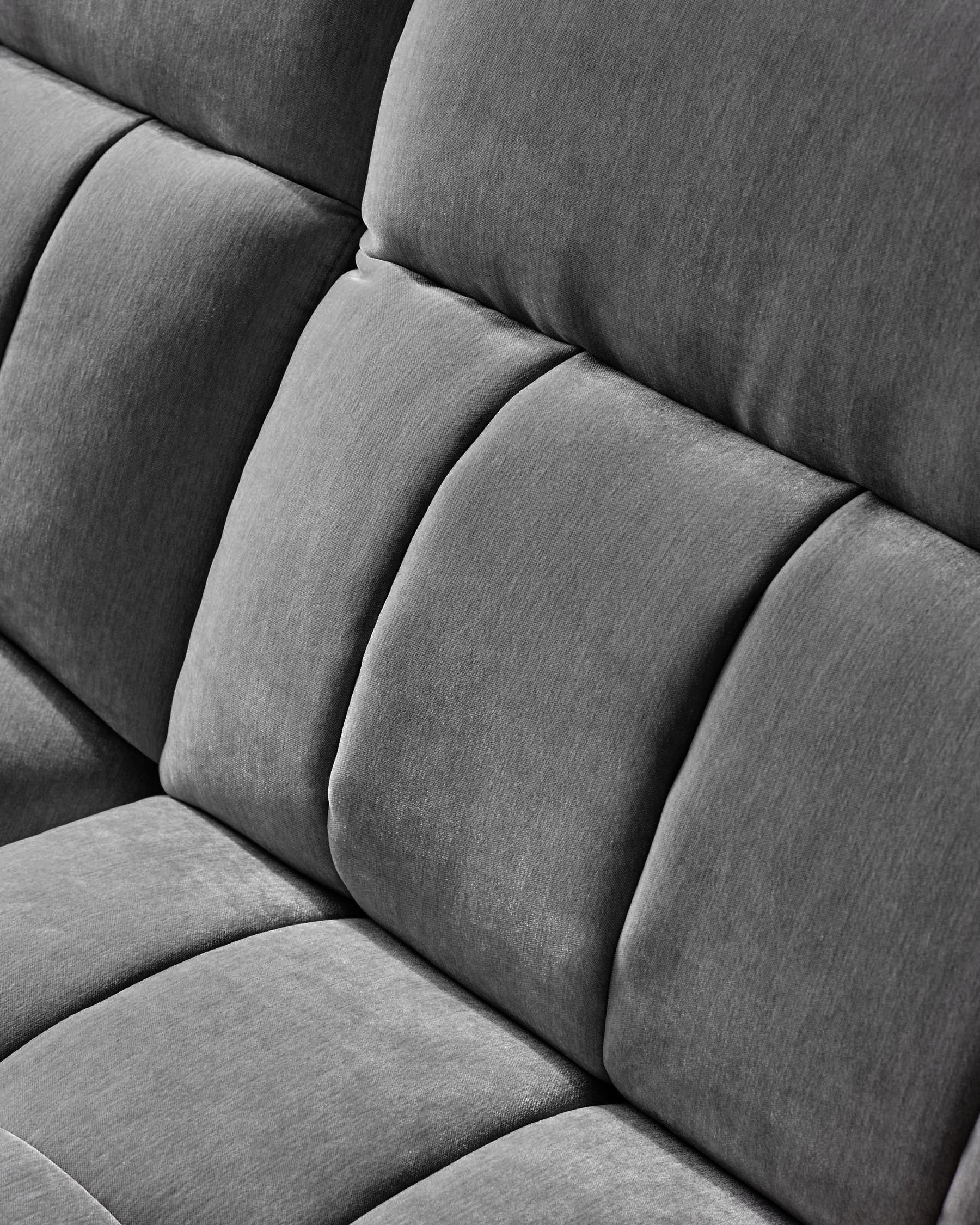 Canapé inclinable 3 places Skye en tissu gris foncé