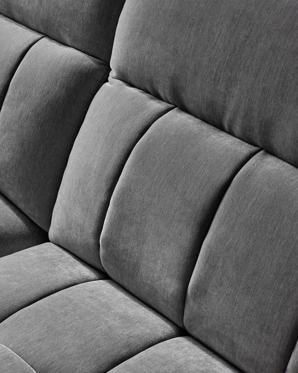 Module de canapé simple Skye en tissu gris foncé