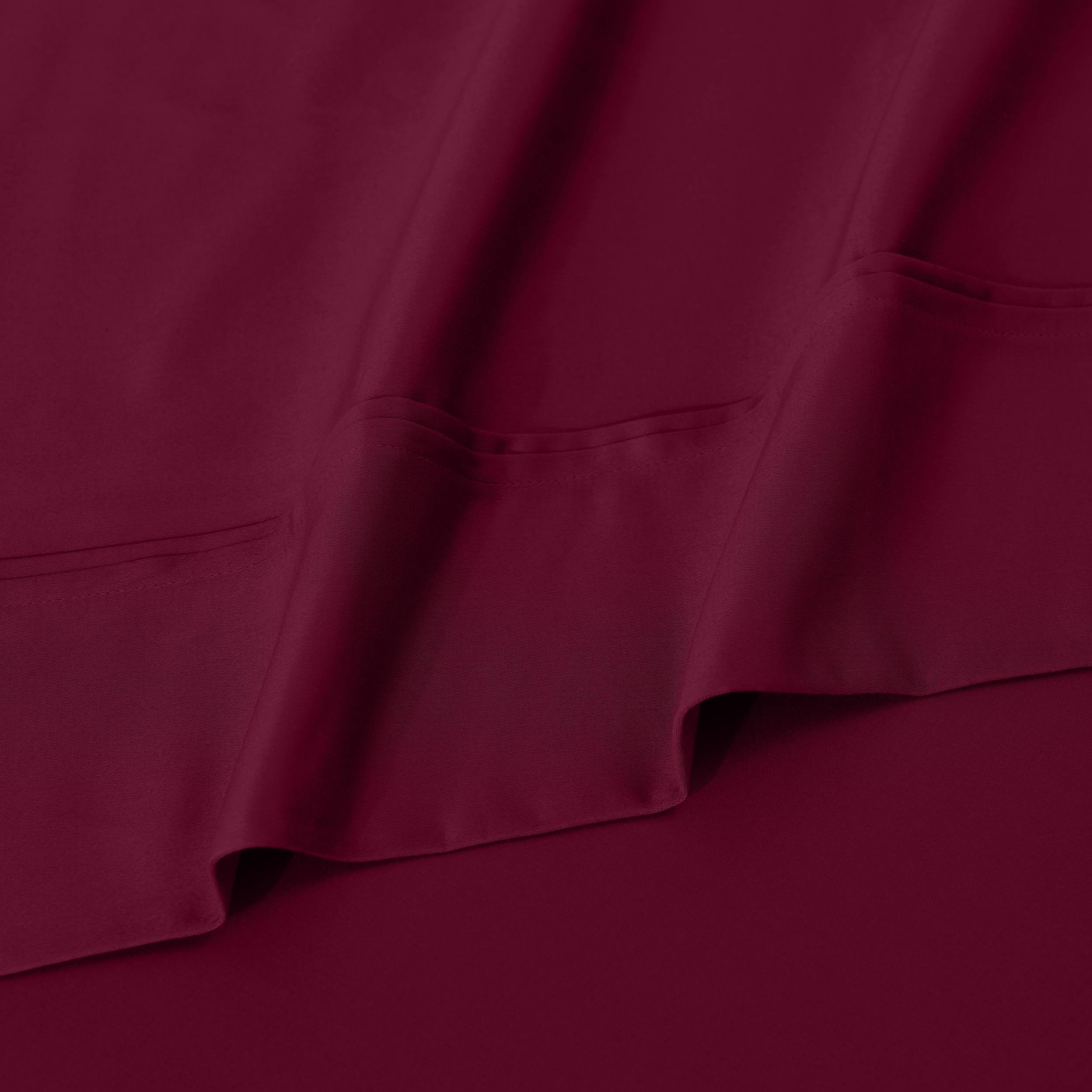 Parure de draps unie écologique en coton égyptien de qualité supérieure 1 200 fils