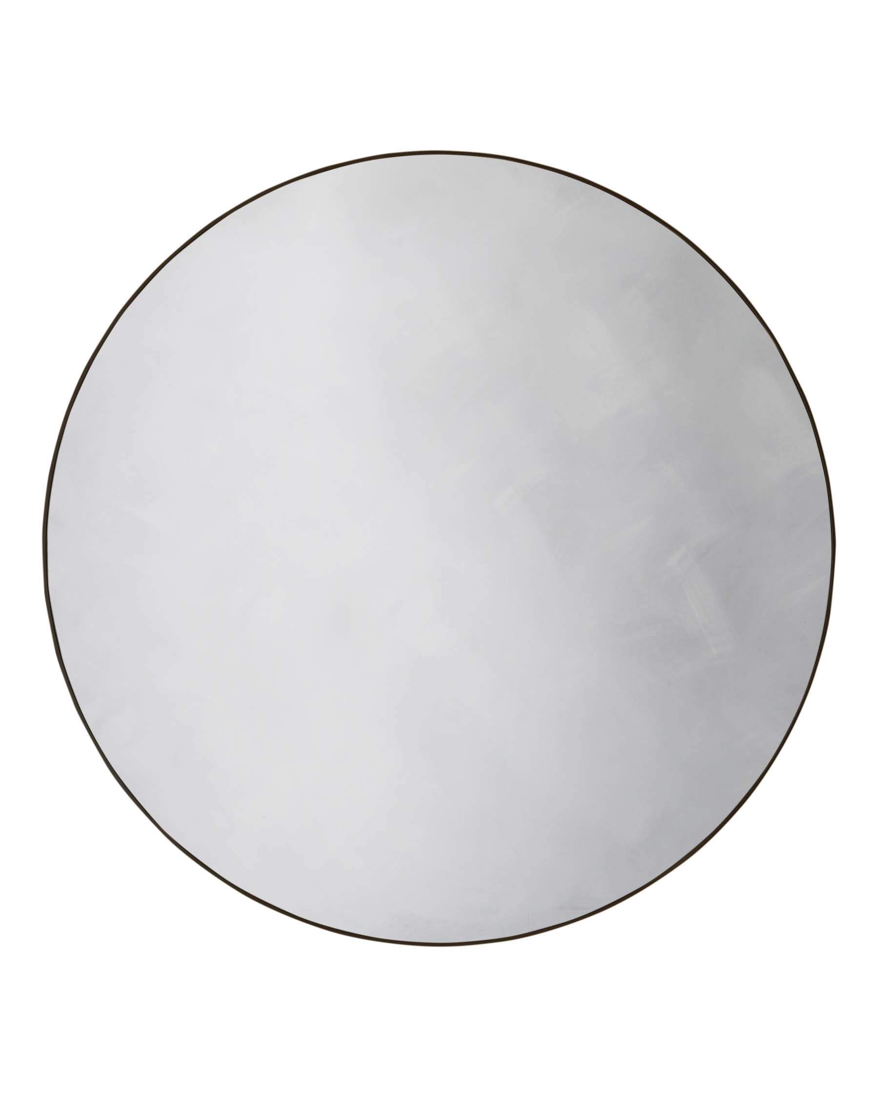 Miroir mural rond Tait grand format noir