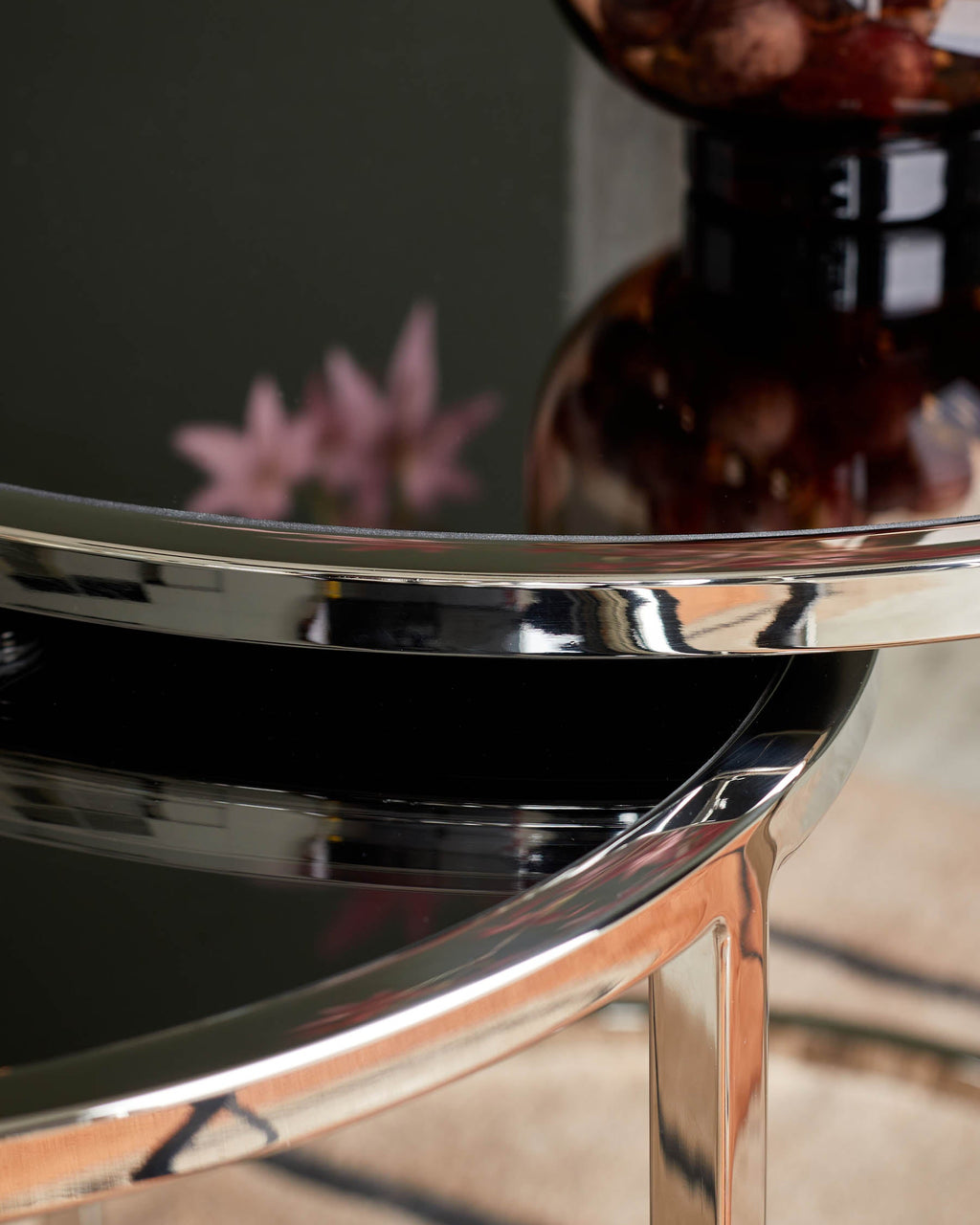 Tables gigognes Thea à miroir fumé