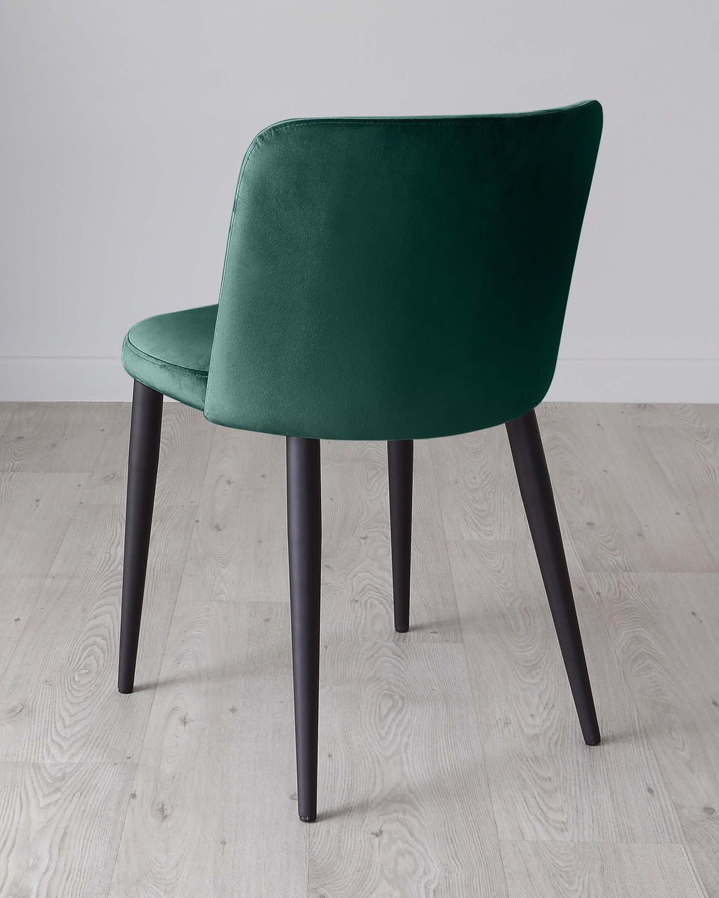 Chaise de salle à manger Trinny en velours vert foncé