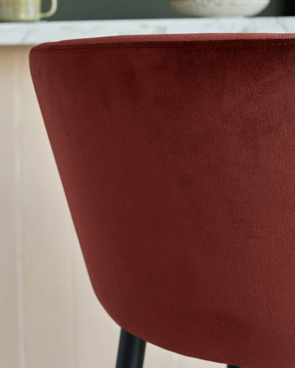 Tabouret de bar rouge caramel Trinny