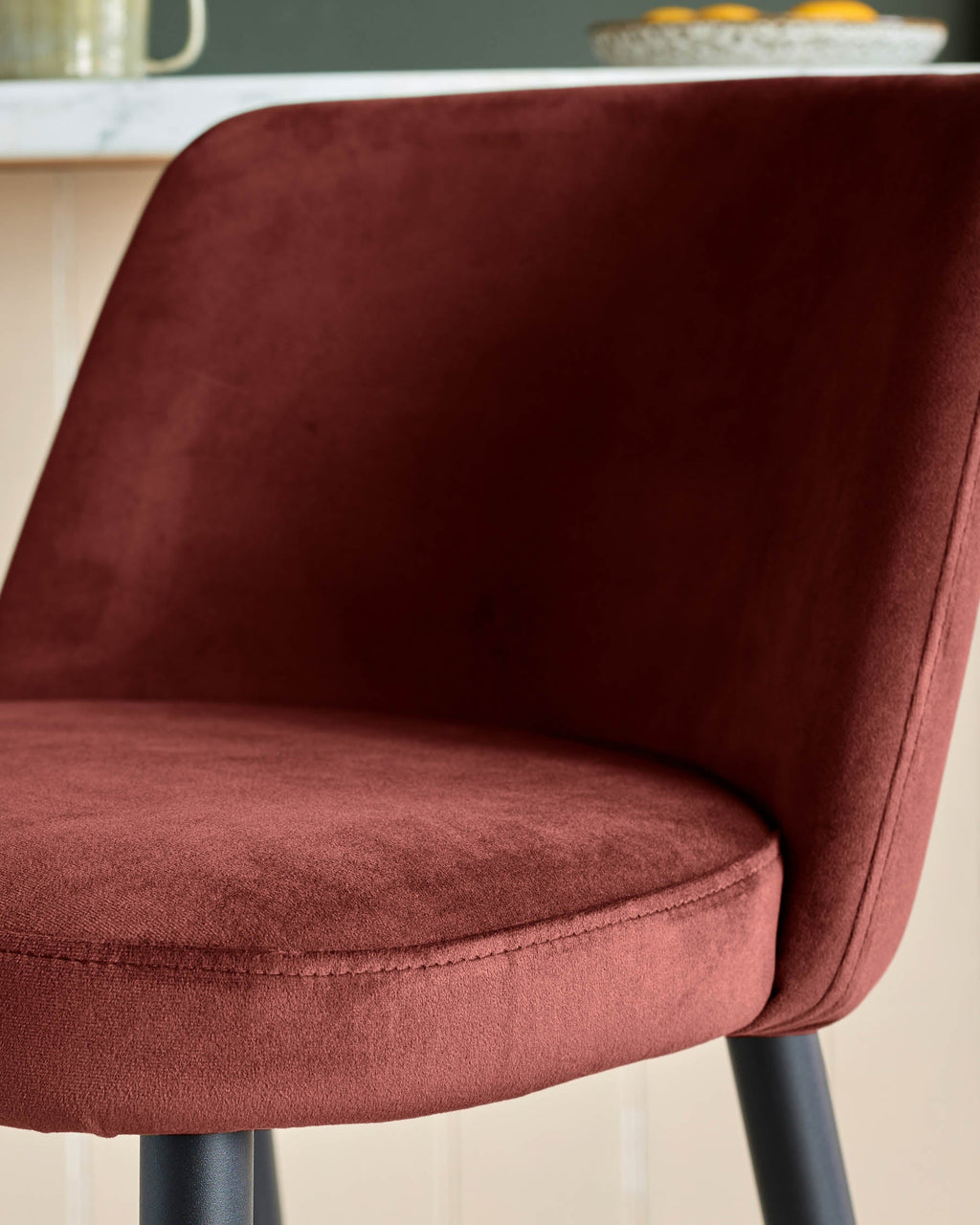 Tabouret de bar rouge caramel Trinny