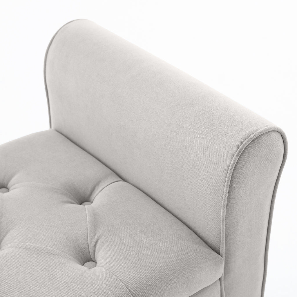 Banc de rangement rembourré, banc d'entrée avec dessus rabattable touffeté, 50,4 pouces