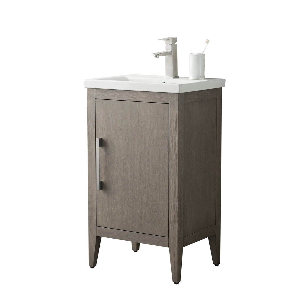 Meuble-lavabo simple Vanity Art 20, 24 ou 30 avec dessus en céramique