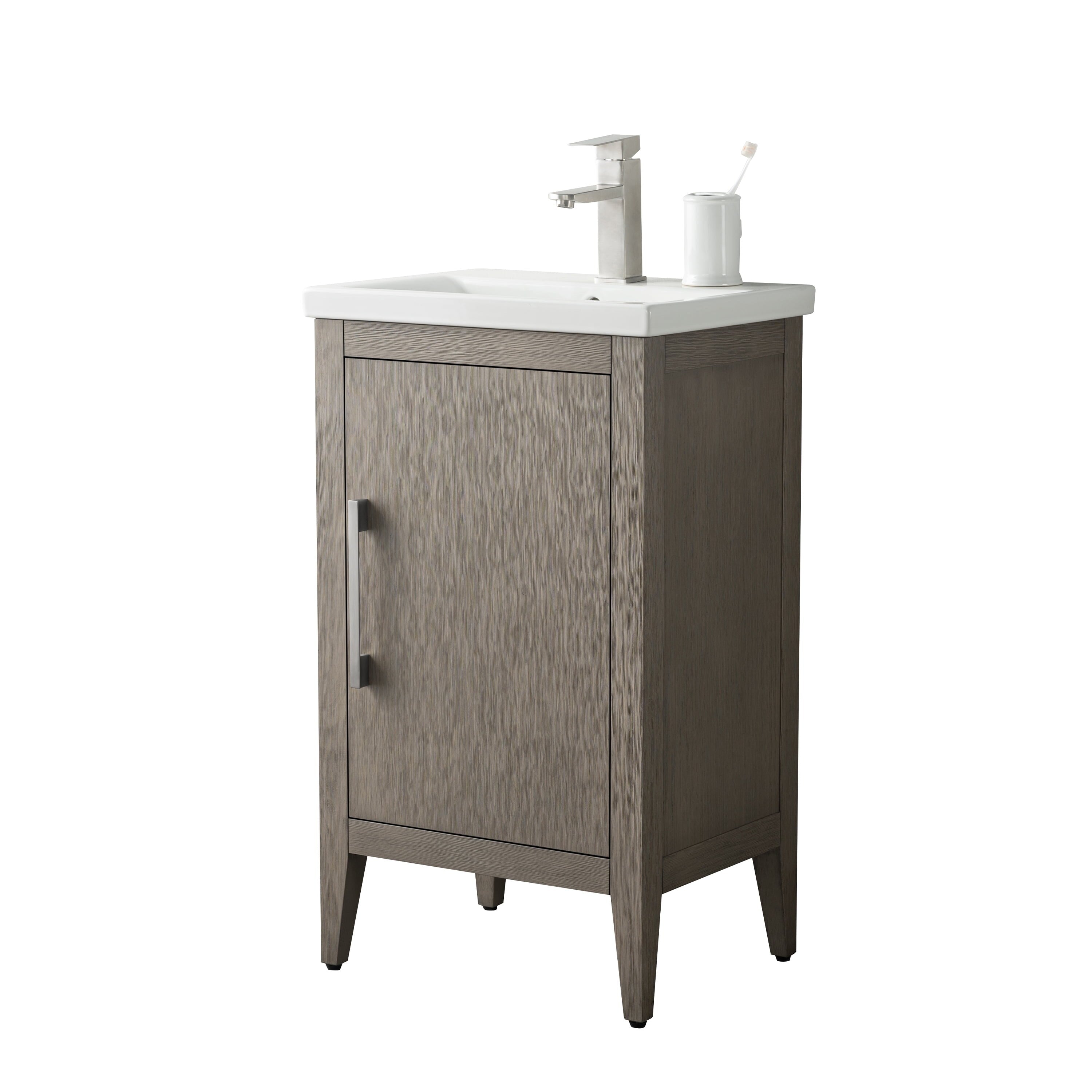 Meuble-lavabo simple Vanity Art 20, 24 ou 30 avec dessus en céramique