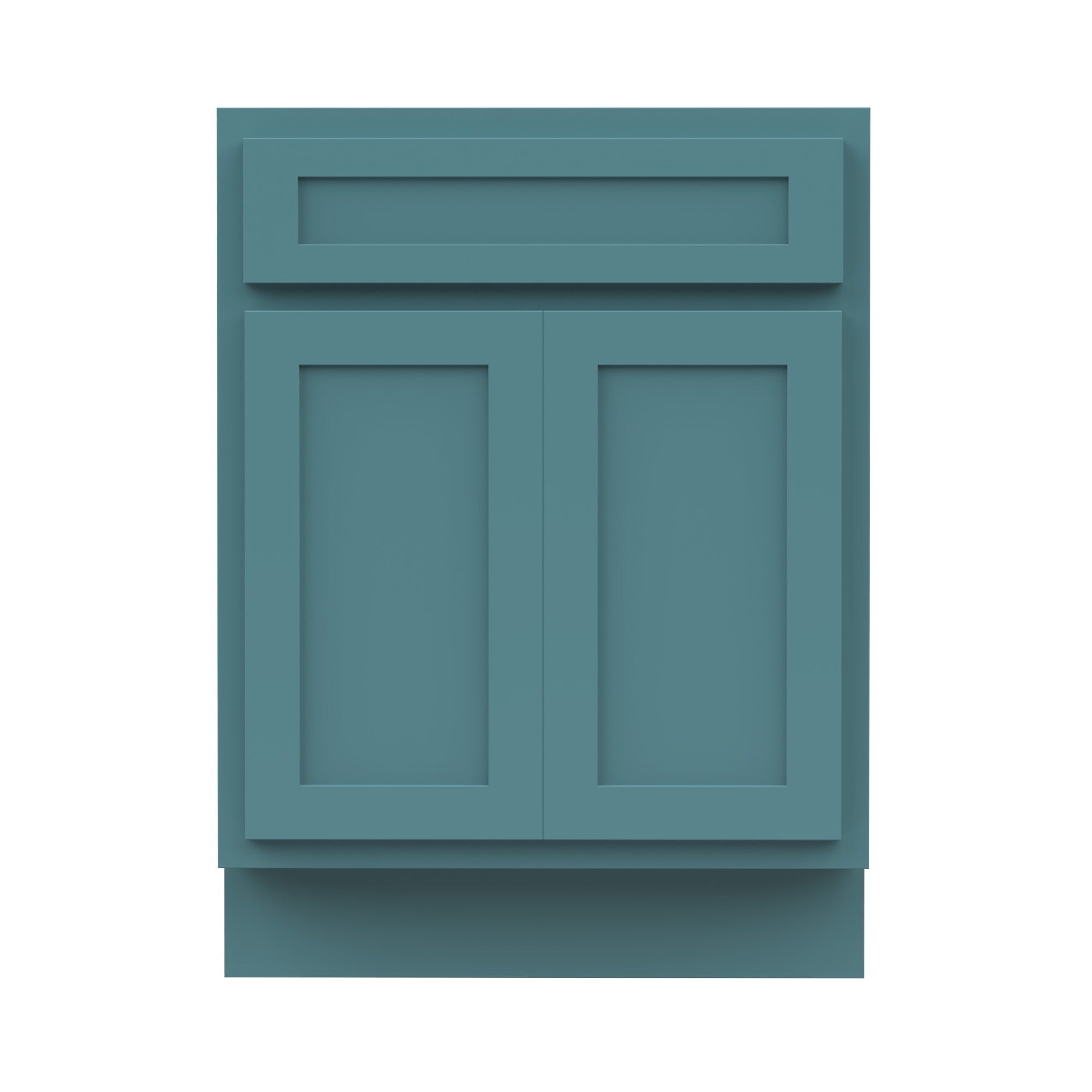 Meuble-lavabo simple en bois massif de 24 pouces de Vanity Art