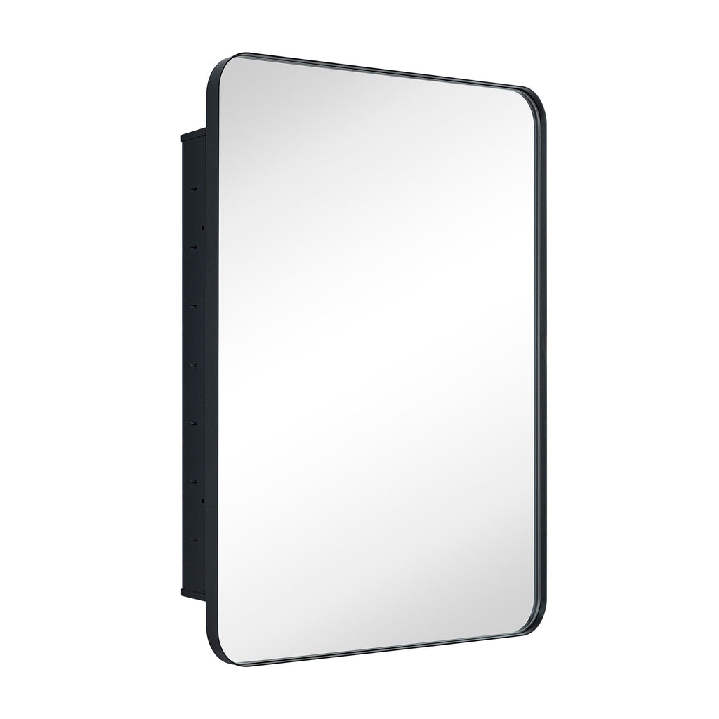 Armoire à pharmacie encastrée TEHOME WH avec miroir et étagères réglables