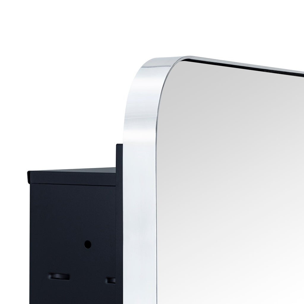 Armoire à pharmacie encastrée TEHOME WH avec miroir et étagères réglables