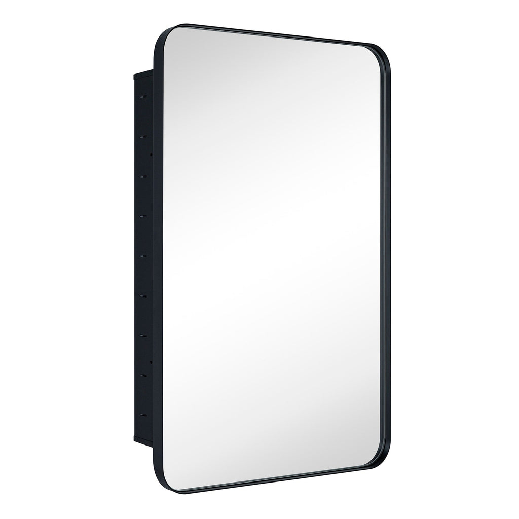 Armoire à pharmacie encastrée TEHOME WH avec miroir et étagères réglables