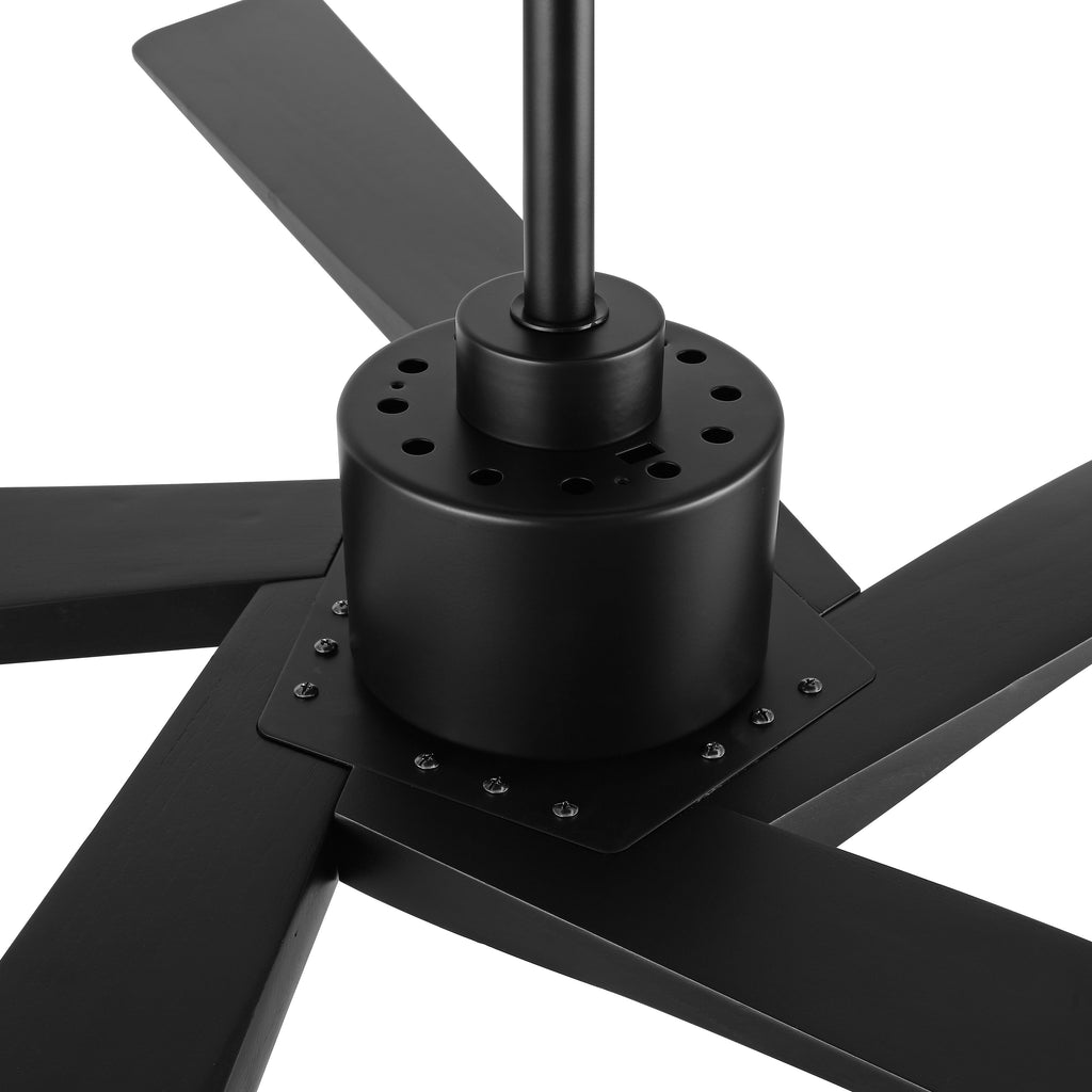 Ventilateur de plafond d'intérieur WINGBO 54 pouces avec moteur à courant continu sans éclairage - N/A