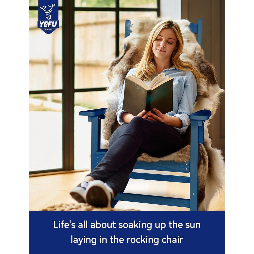 Chaise à bascule d'extérieur toutes saisons WINSOON, lot de 2