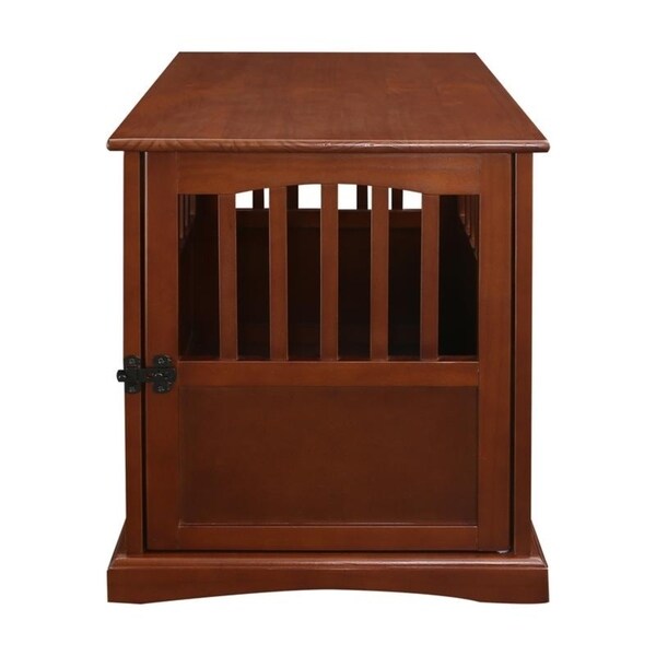 Table d'appoint en bois pour cage pour animaux de compagnie avec porte verrouillable