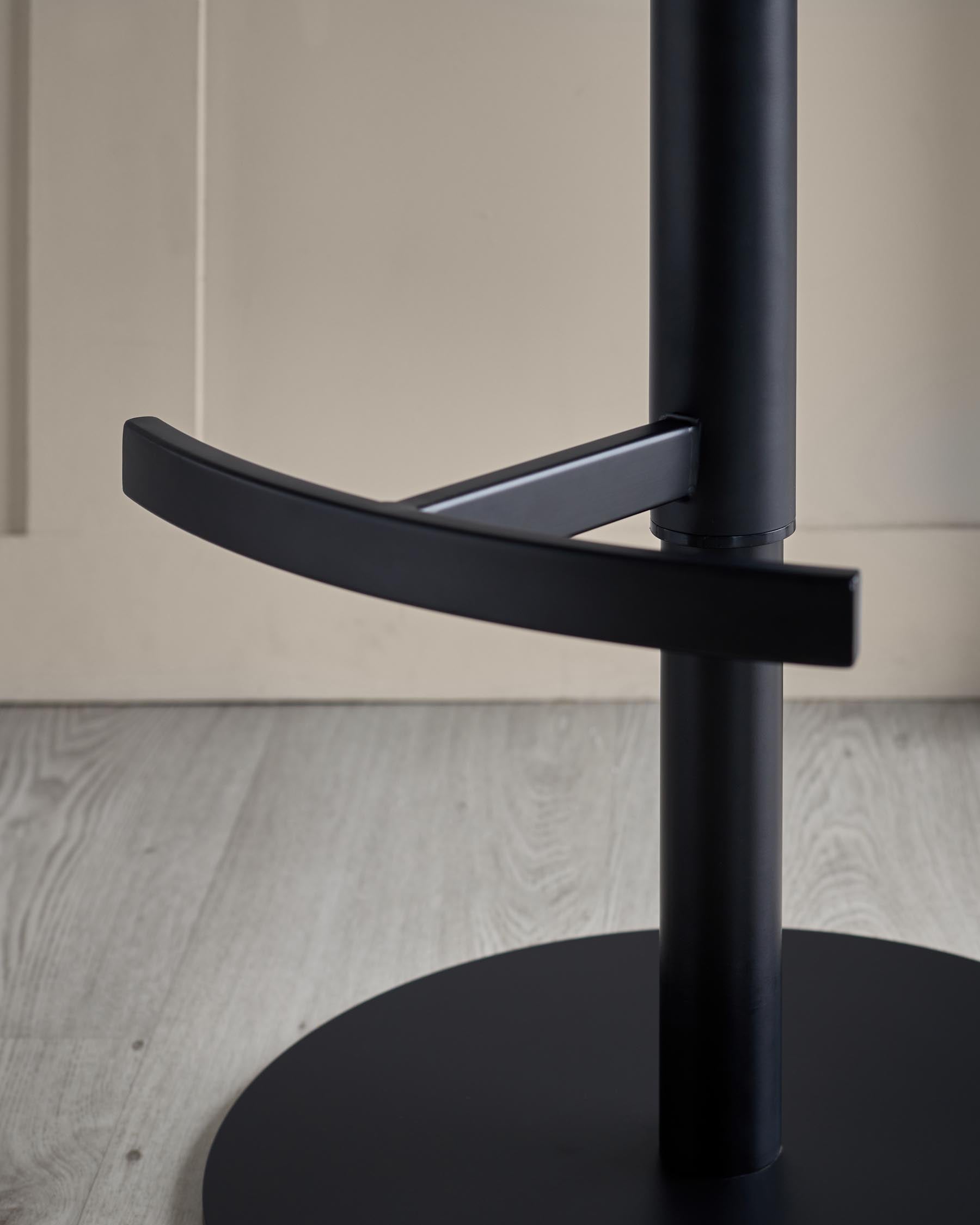 Tabouret de bar à vérin à gaz en tissu naturel Wren et velours vert olive