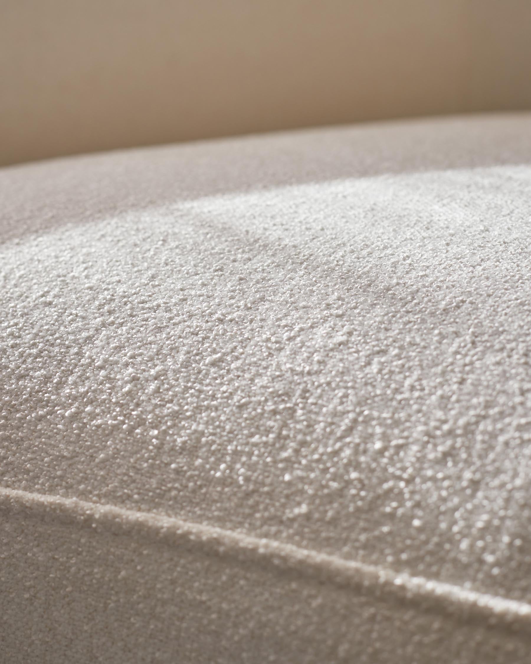 Fauteuil Zoey en bouclette ivoire